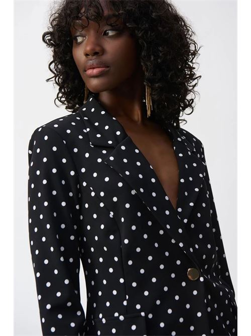 Blazer squadrato in maglia effetto seta con stampa a pois JOSEPH RIBKOFF | 251051110110